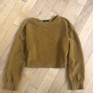 Mustered SHEIN scoop neck sweater